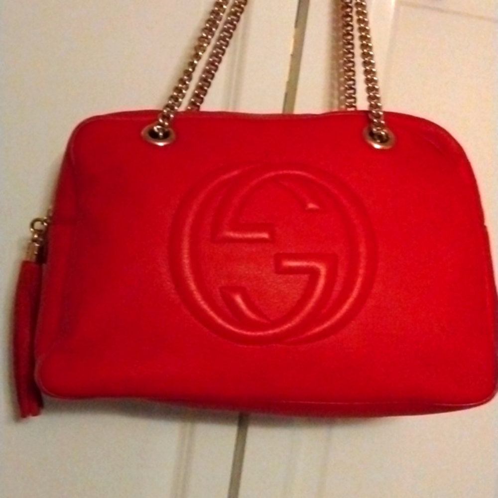 💕Gucci Soho chain zip shoulder bag